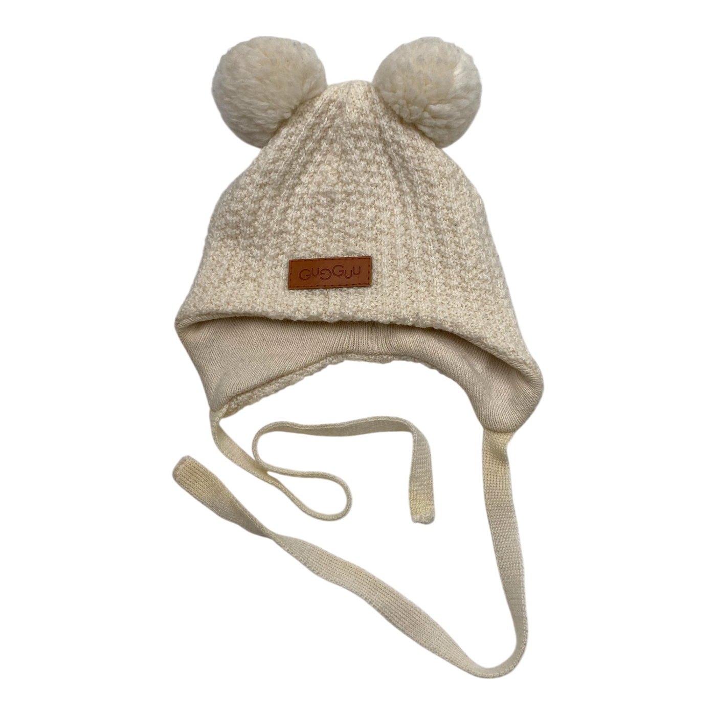 Gugguu merino beanie, cream | 0-2m