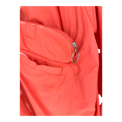 Embassy of Bricks and Logs nin coach jacket, coral | unisex S