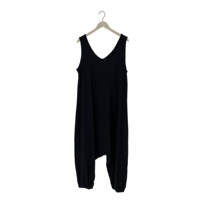Ommellinen harem tricot jumpsuit, black | woman 3XL
