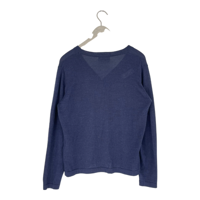 Alpa silent alpaca wool cardigan, midnight blue | woman L