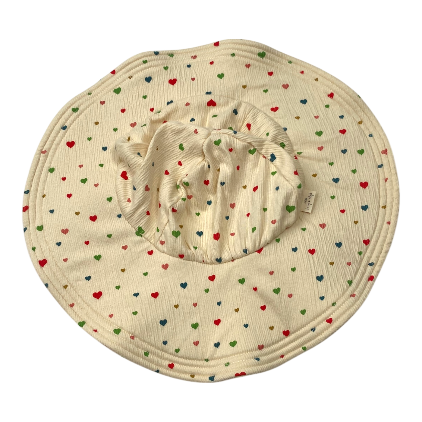 Konges Sløjd summer hat, hearts | 2-4y