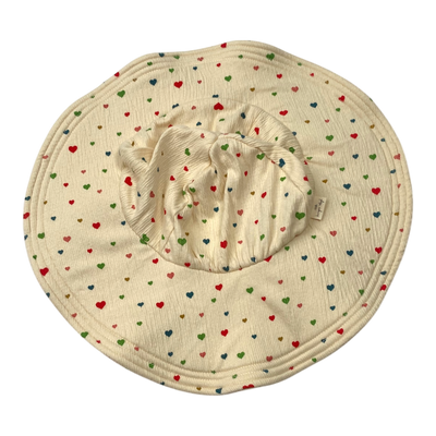 Konges Sløjd summer hat, hearts | 2-4y