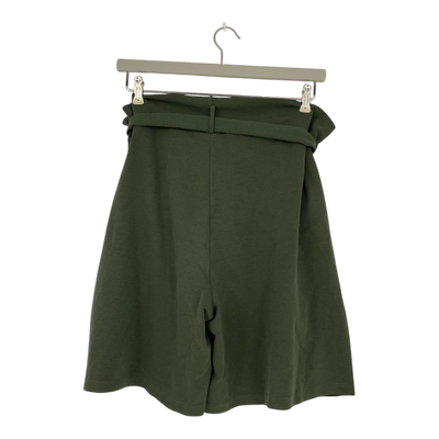 Toive belted sweat shorts, forest green | woman XXL