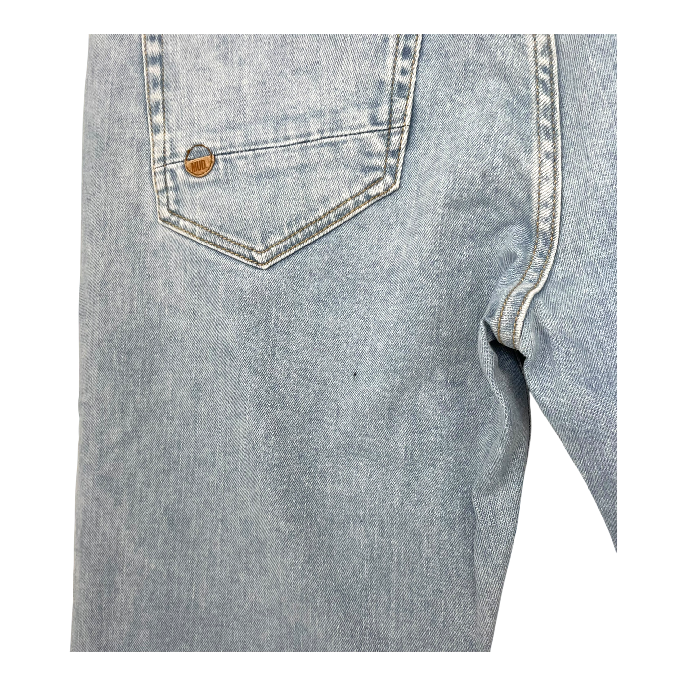 Mud Jeans Bryce mid straight jeans, light stone | man 32/32