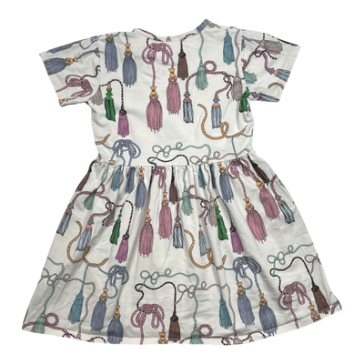 Mini Rodini dress, tassels | 140/146cm