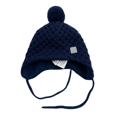 Reima wool beanie, navy blue | 1-2y