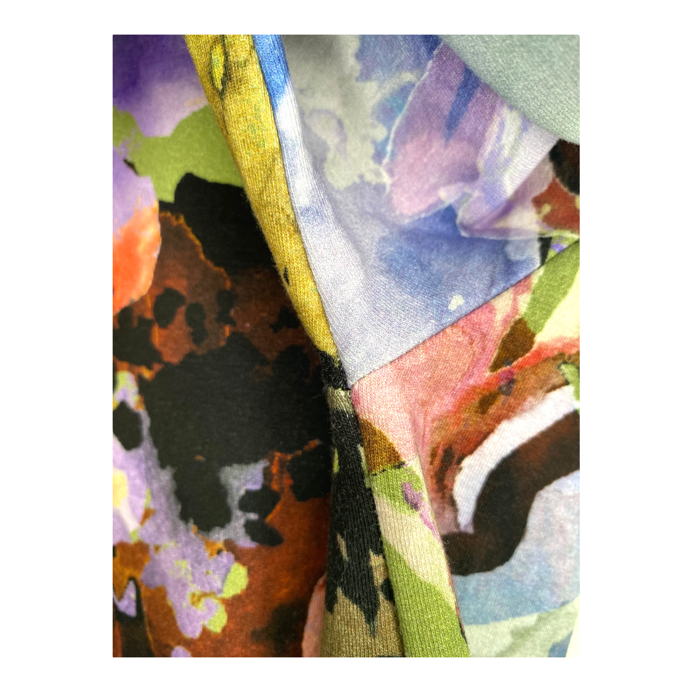 Kaiko ruffle sweat dress, olive anemone | woman XL