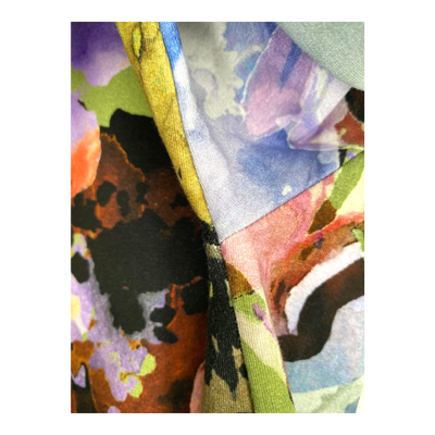 Kaiko ruffle sweat dress, olive anemone | woman XL