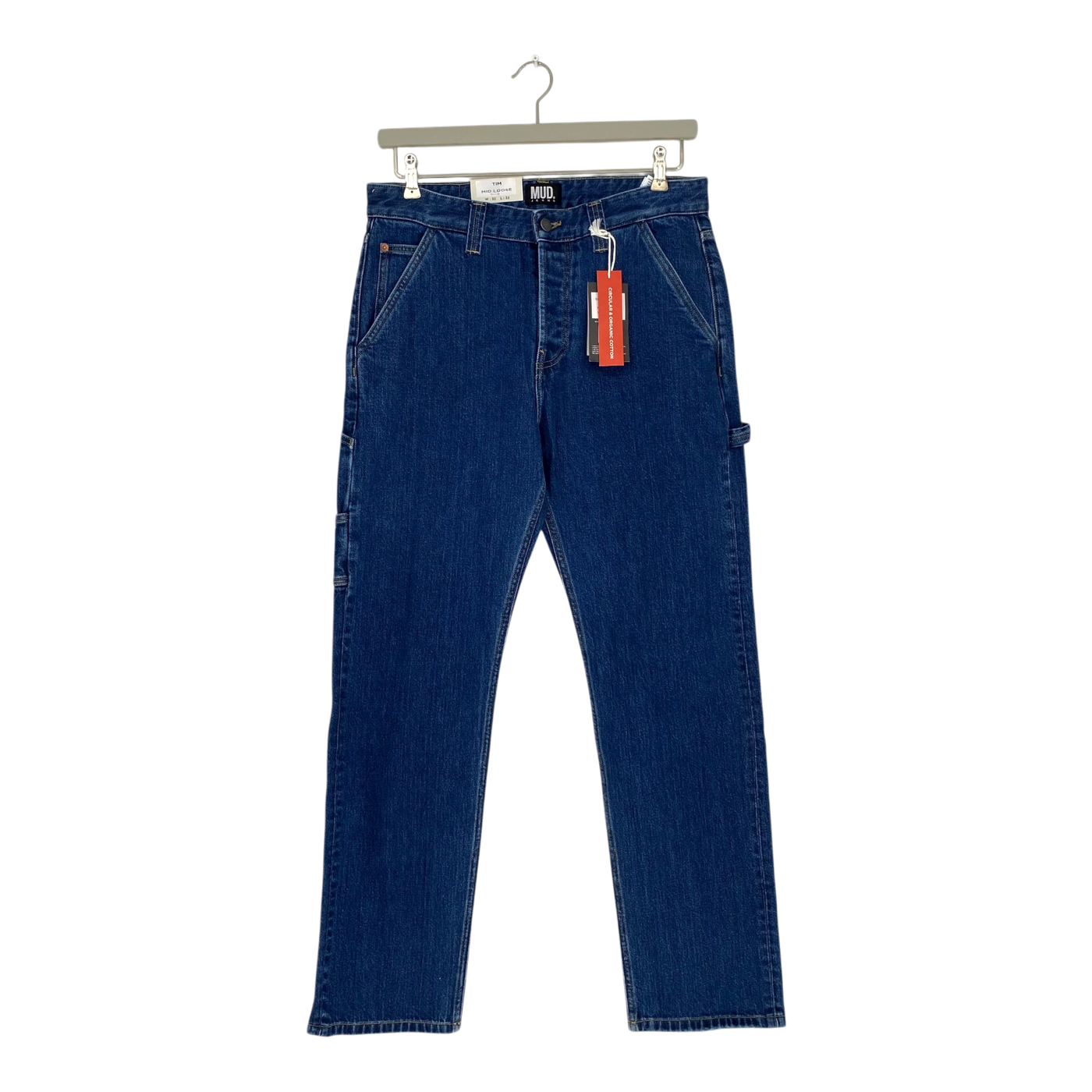 Mud Jeans tim mid loose jeans, denim blue | man 32/32