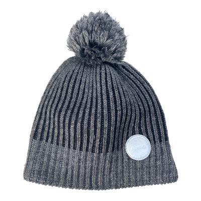 Reima wool beanie, dark grey/ black | 1-4y
