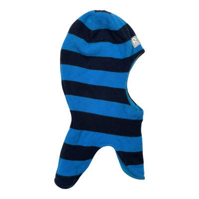 Reima wool balaclava, blue stripes | 6-7y