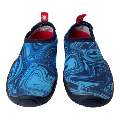 Reima lean swimming shoes, blue swirls | 22