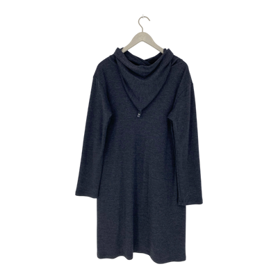 KIVIkivi merino hoodie tunic dress, grey | woman L