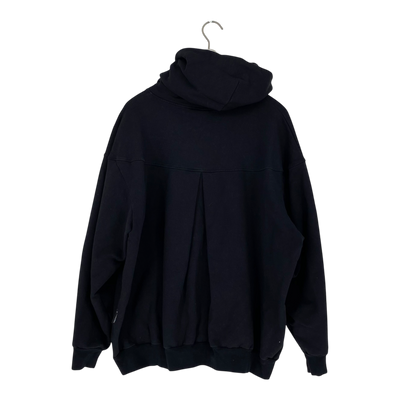 Ommellinen giant hoodie, black | woman XL/XXL