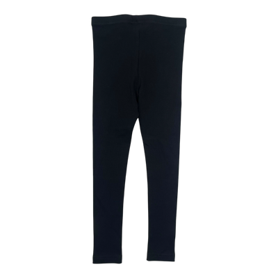 Kaiko rib leggings, black | 110/116cm
