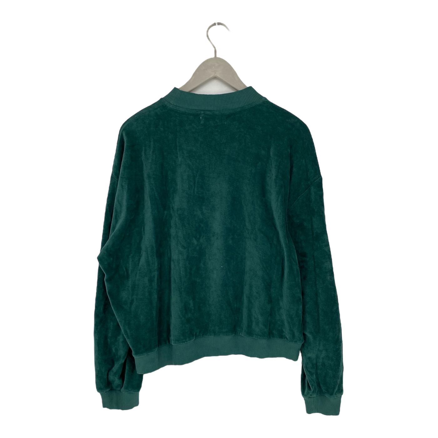 Twothirds velour sweater, forest green | woman L