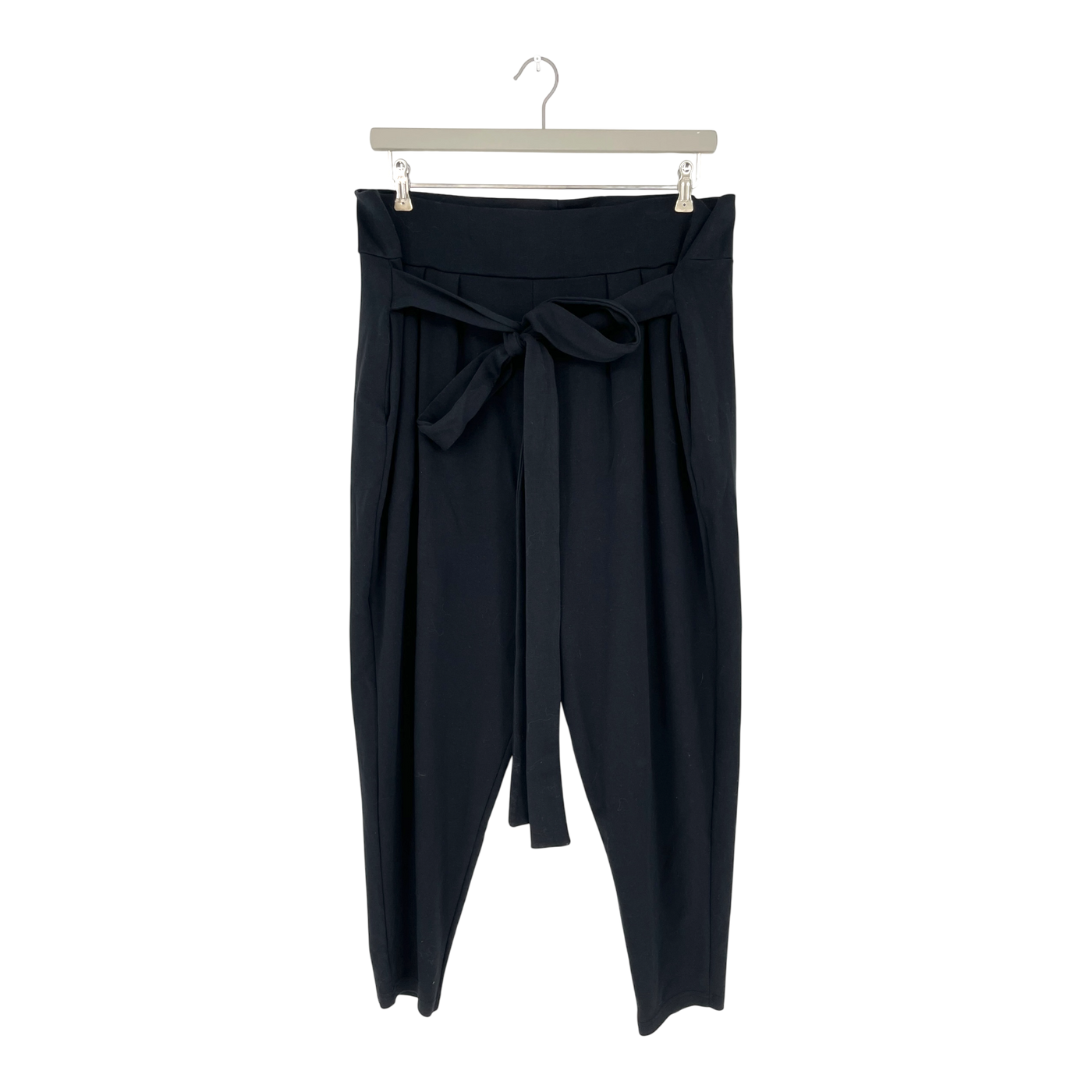 Riva Clothing mukava belted sweatpants, black | woman XXL