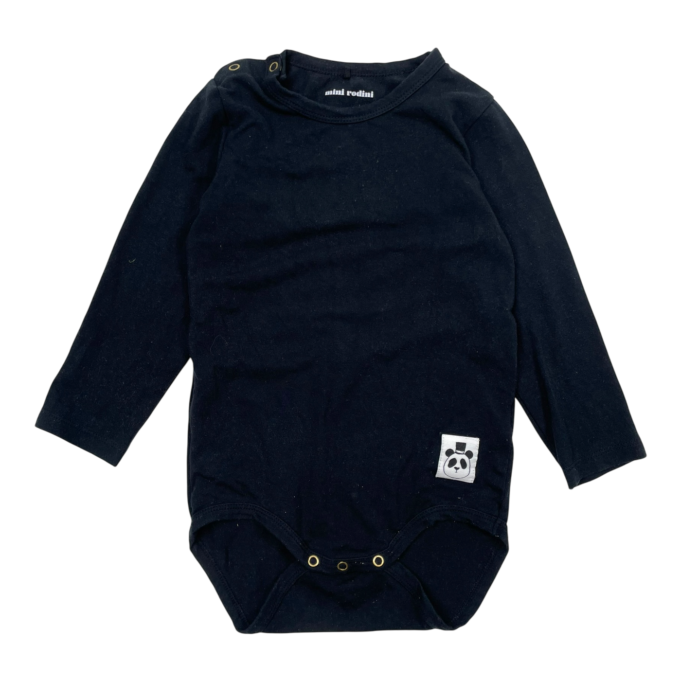 Mini Rodini basic body, black | 80/86cm