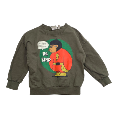 Mainio sweatshirt, forest green | 86/92cm