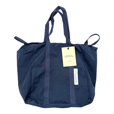 Embassy of Bricks and Logs turin orga bag, dark blue
