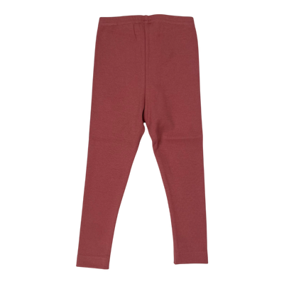 Metsola rib leggings, dusty rose | 86/92cm