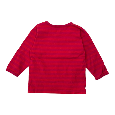 Marimekko stripe shirt, red | 80cm