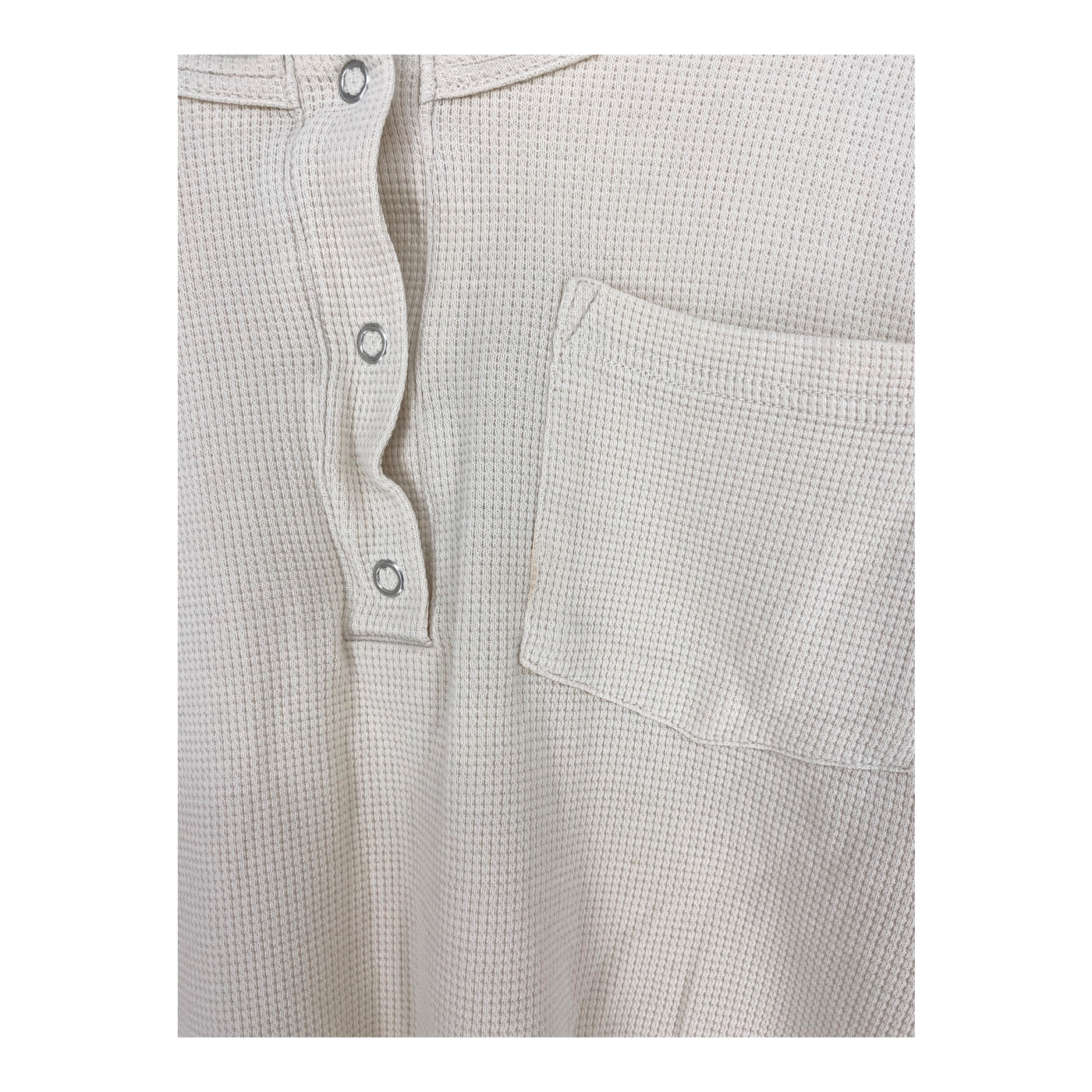 Kaiko waffle shirt, cream | woman M