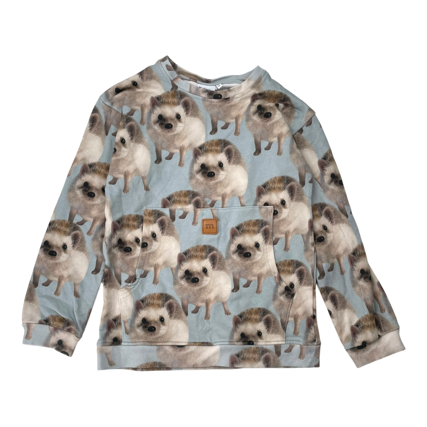 Metsola pocket sweatshirt, hedgehog | 122/128cm