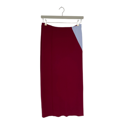 Studio Heijne workday skirt, burgundy/blue | woman XS