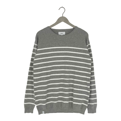 Makia costal knit sweater, grey | unisex M