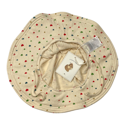 Konges Sløjd summer hat, hearts | 2-4y