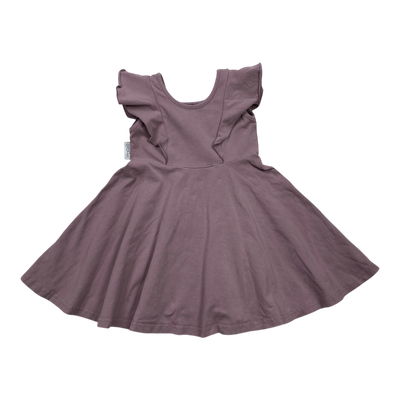 Gugguu t-shirt frilla dress, purple | 80cm