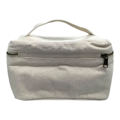 Holzrichter canvas toiletry bag, cream