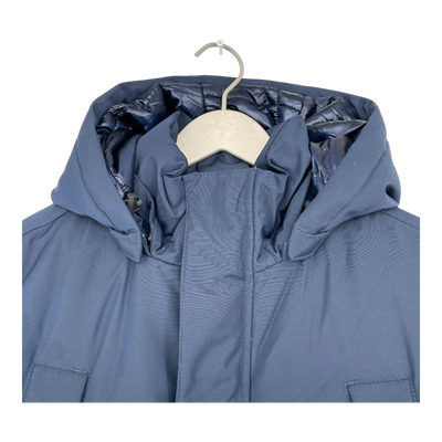 Embassy of Bricks and Logs haddock parka jacket, dark navy | unisex L