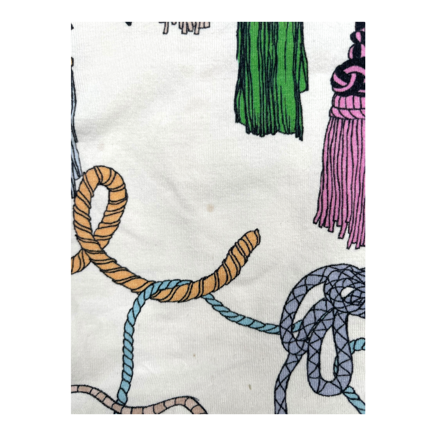 Mini Rodini dress, tassels | 140/146cm