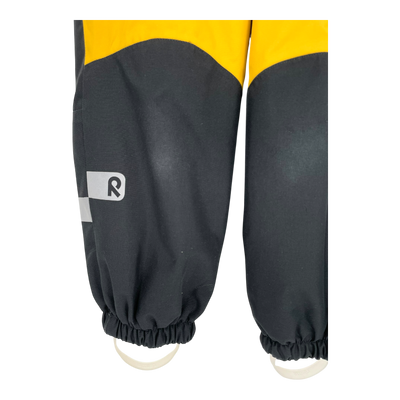 Reima finn winter overall, mustard/black | 110cm