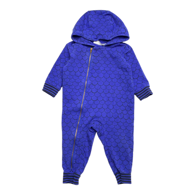 Mini Rodini sweat jumpsuit, midnight blue | 68/74cm