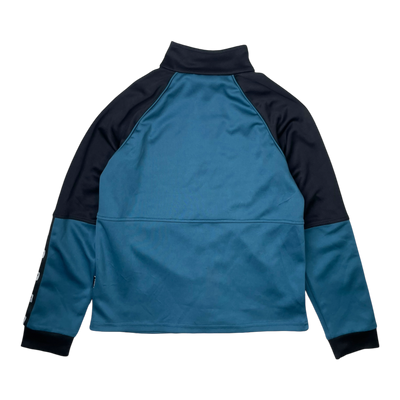 Reima verrari track suit jacket, black and teal | 152cm