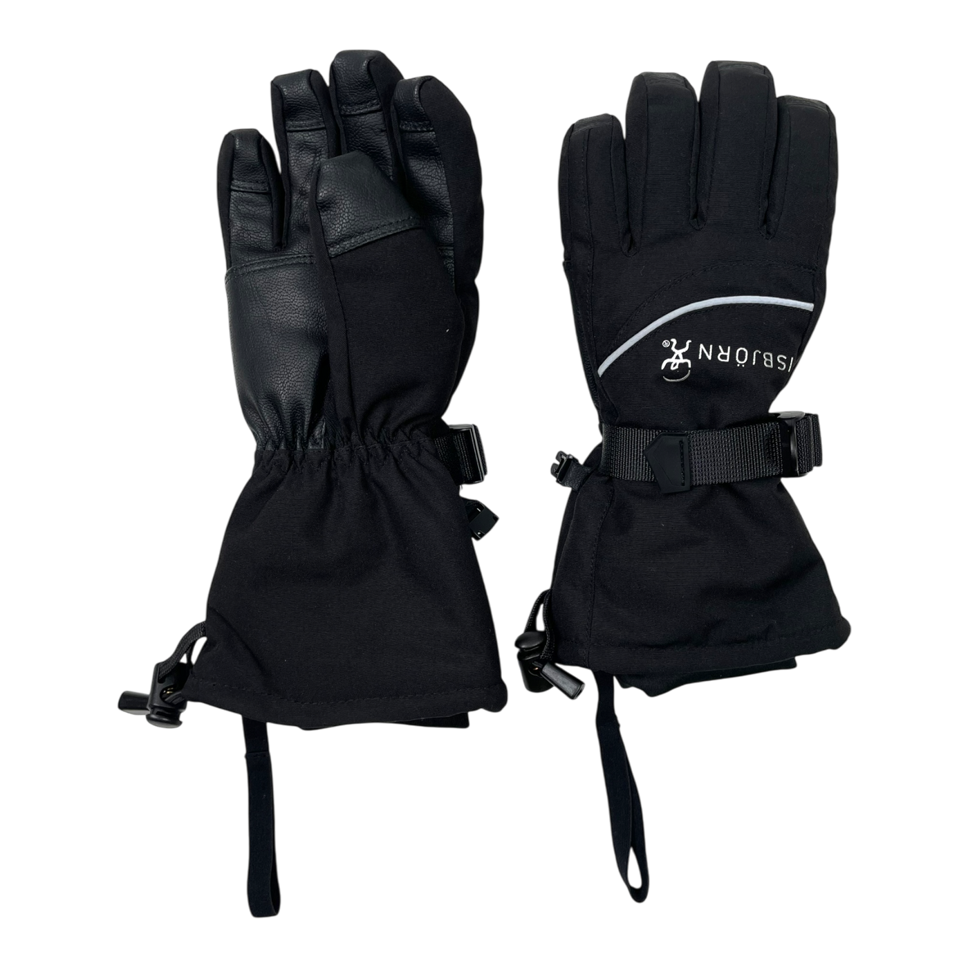 Isbjörn tundra winter gloves, black | 7-8y