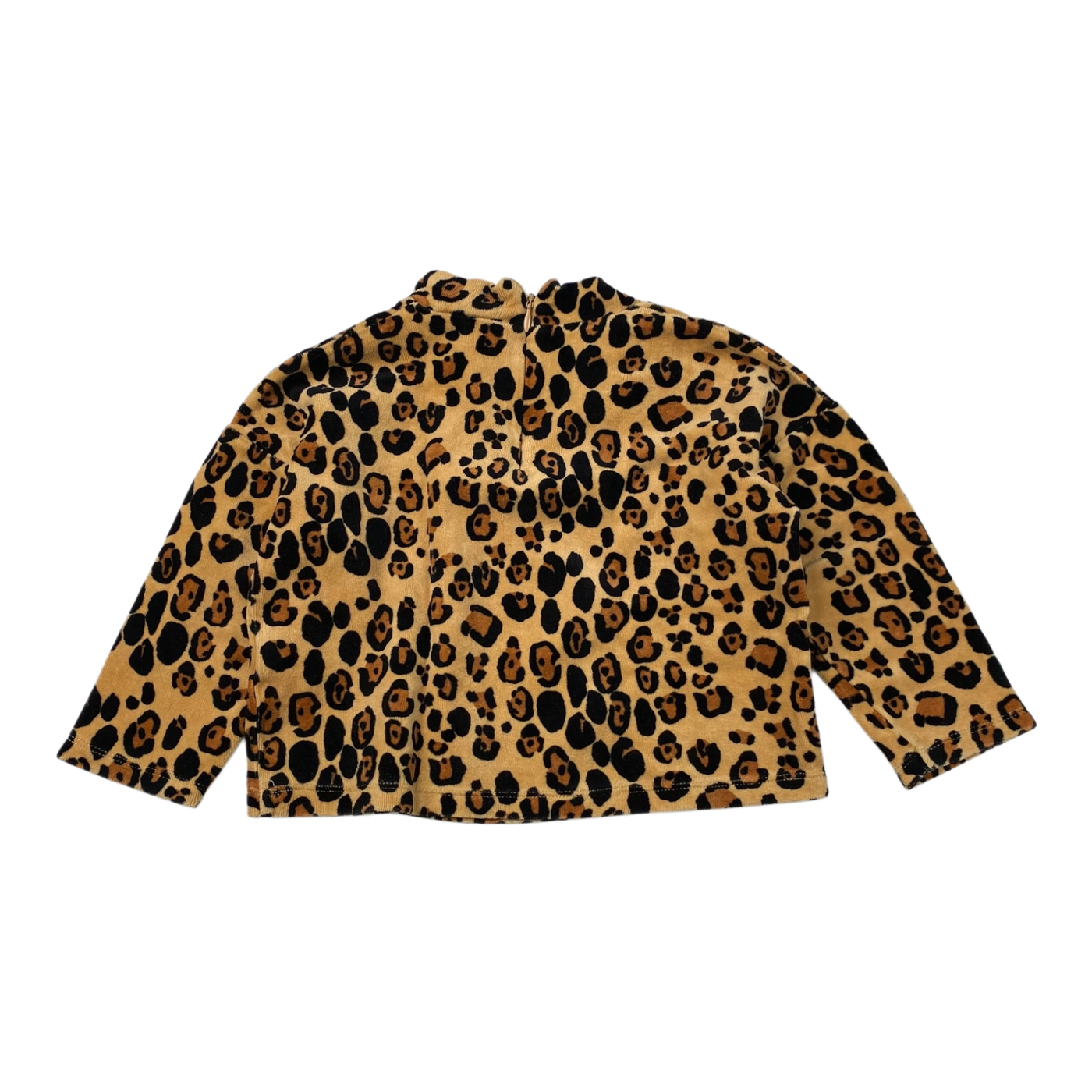 Mini Rodini velour shirt, leopard | 92/98cm