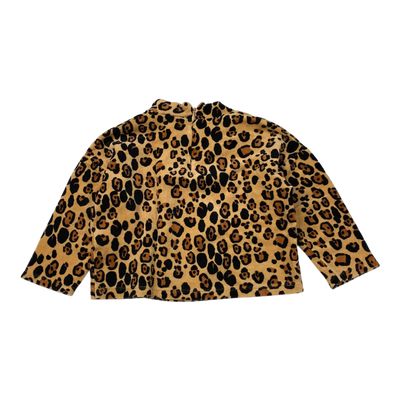 Mini Rodini velour shirt, leopard | 92/98cm