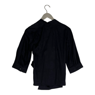 Marimekko wrap shirt, black | woman 38