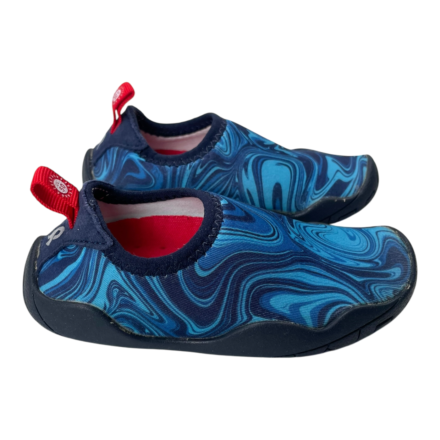 Reima lean swimming shoes, blue swirls | 22