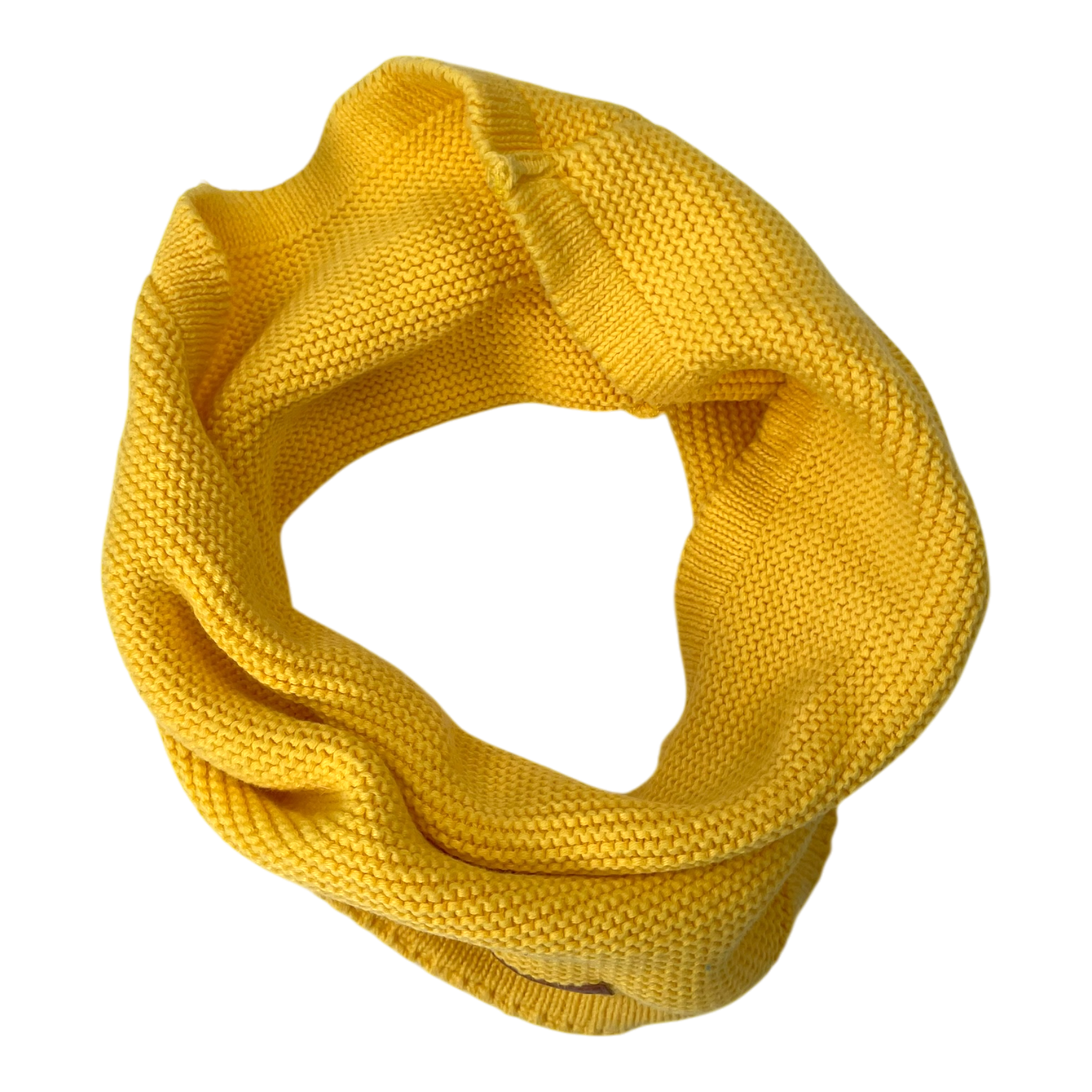 Metsola knit tube scarf, yellow | onesize