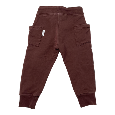 Gugguu sweatpants, brown | 92cm