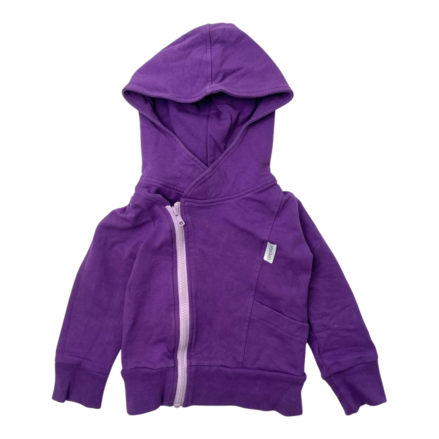 Gugguu zipper hoodie, purple | 86cm