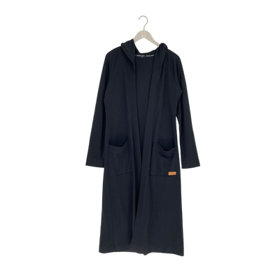 Ommellinen merino long cardigan, black | woman L