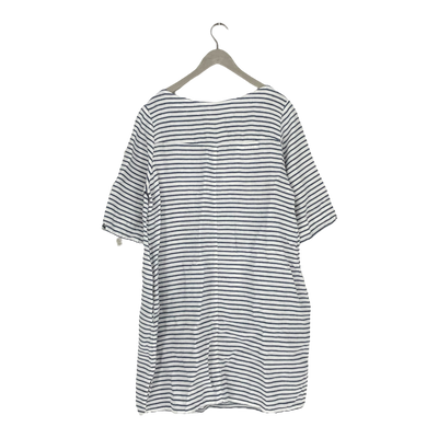 Bypias linen dress, stripes | woman M