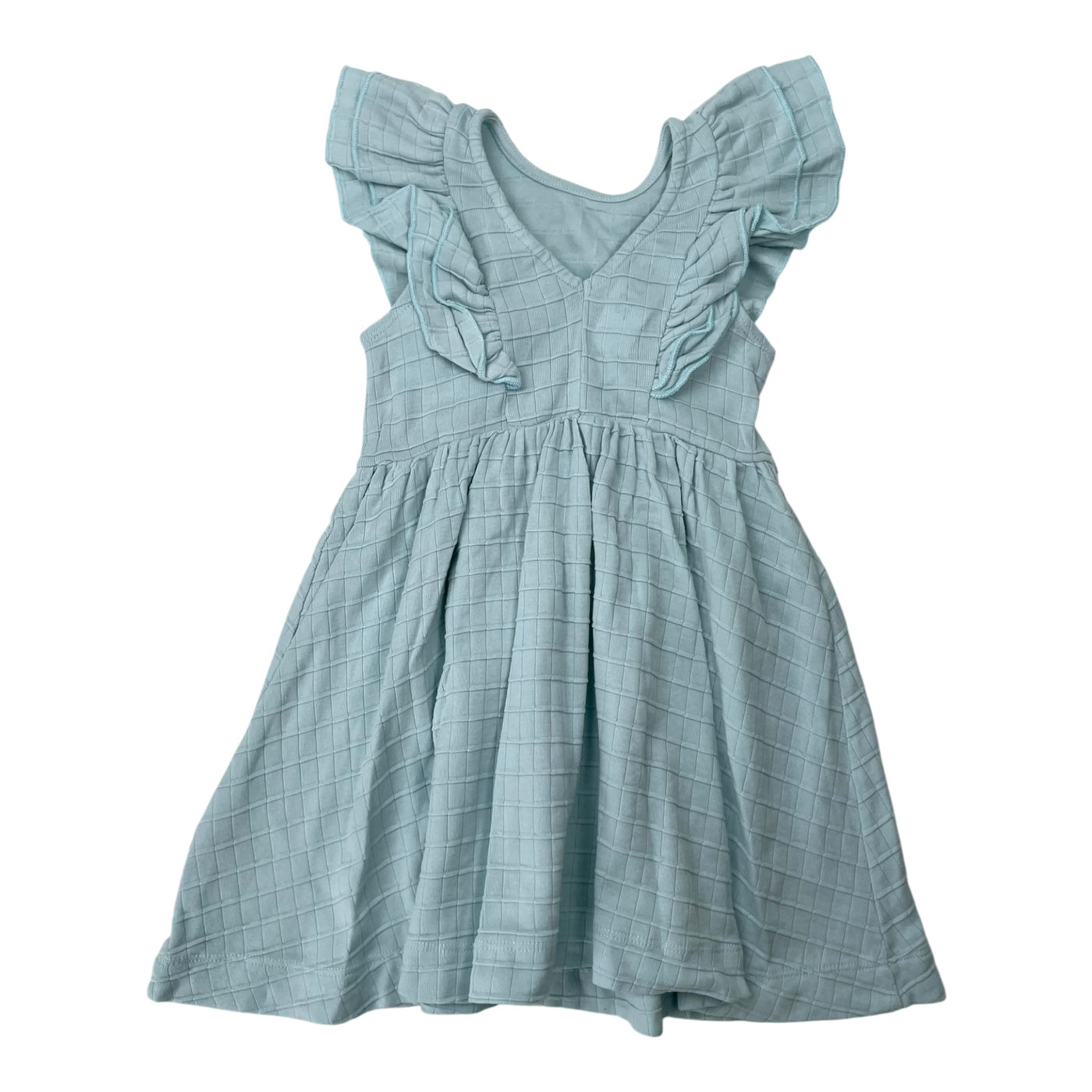 Mainio sleeveless frill dress, light blue | 86/92cm
