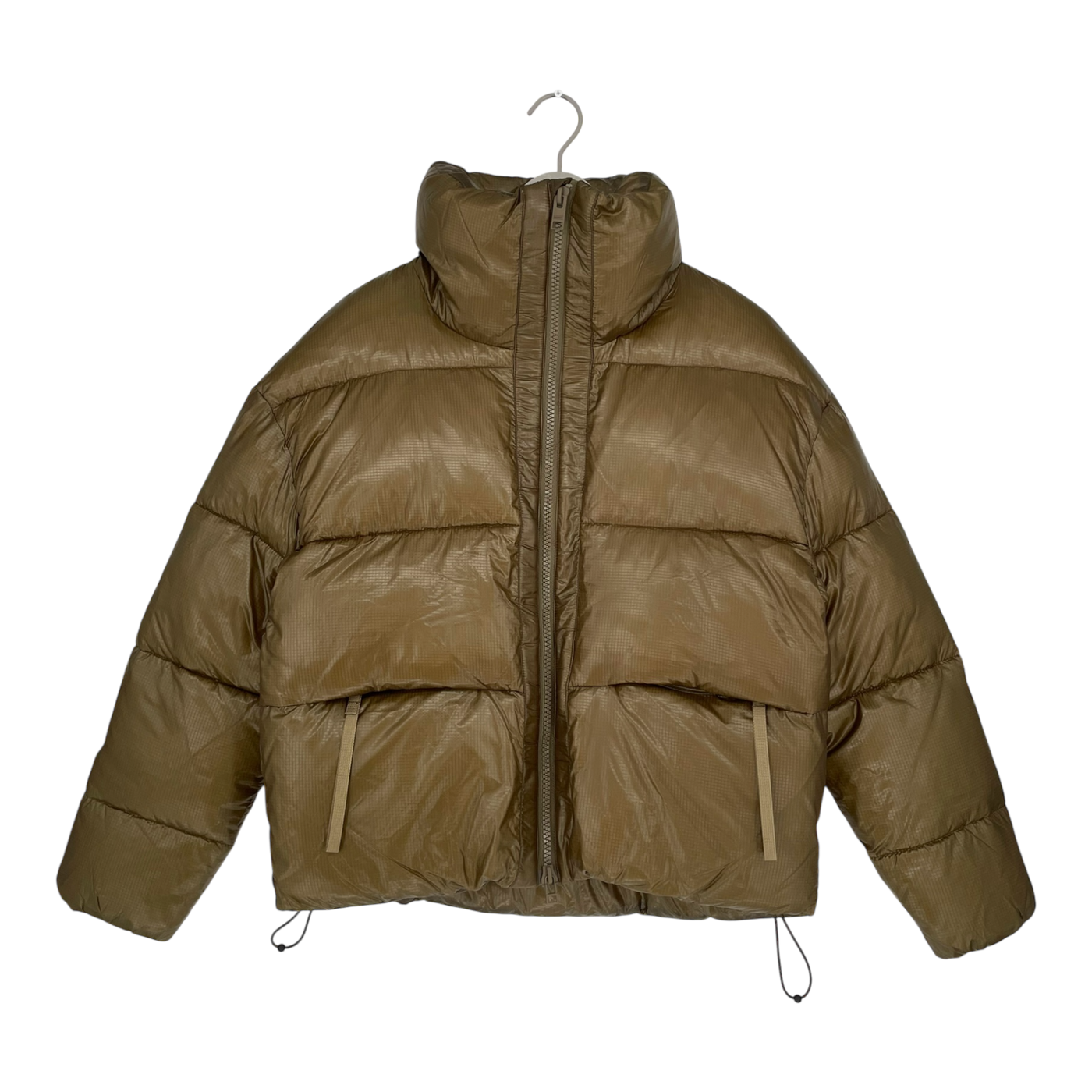 Embassy of Bricks and Logs lyon puffer jacket, shiny olive | unisex S